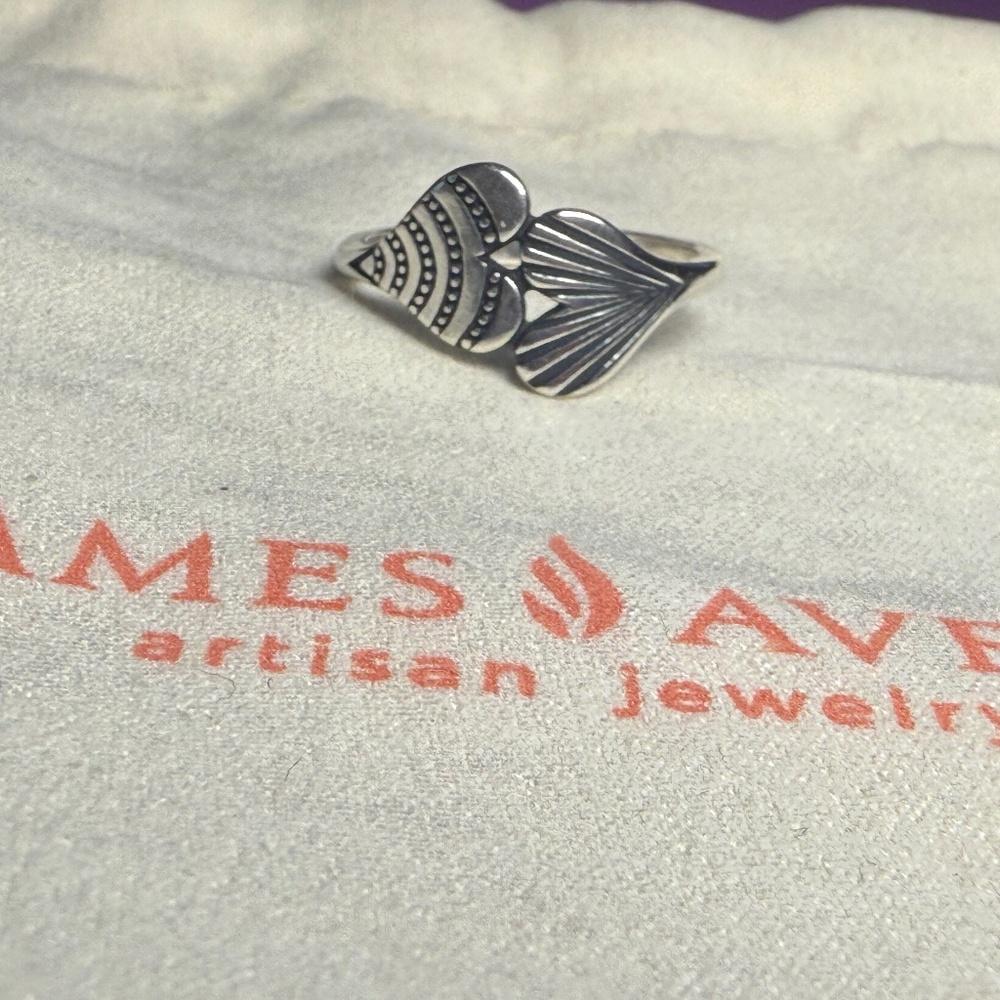James Avery Double Heart Ring
